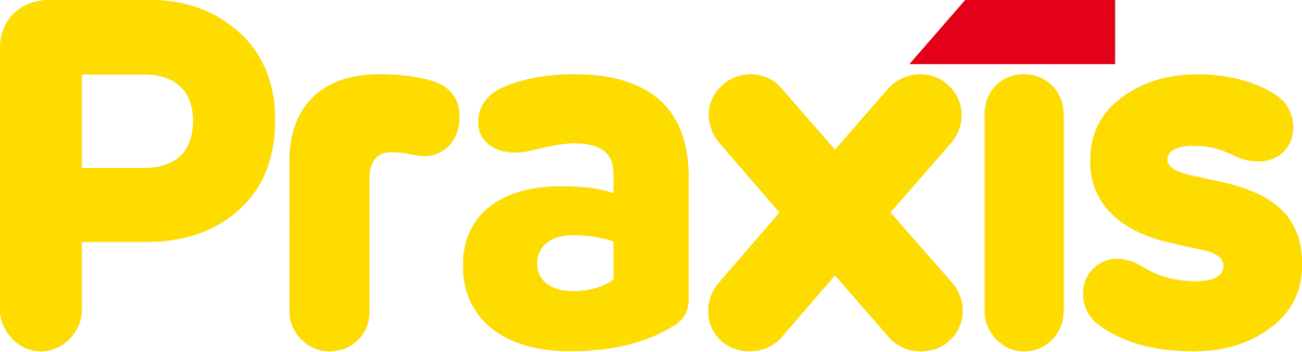 Praxis logo in de folder van deze week
