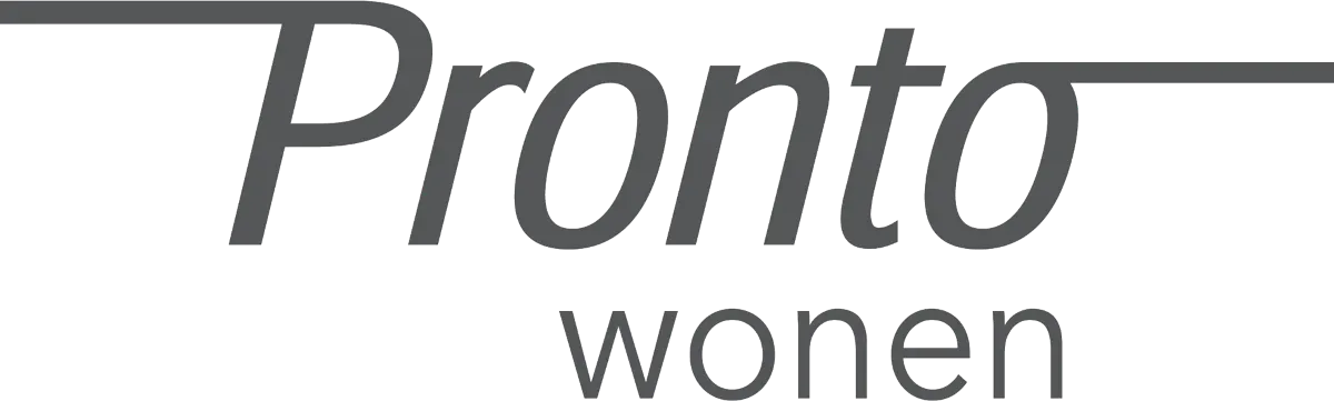 Pronto Wonen logo in de folder van deze week