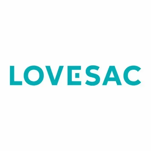 Lovesac logo. Current weekly ad