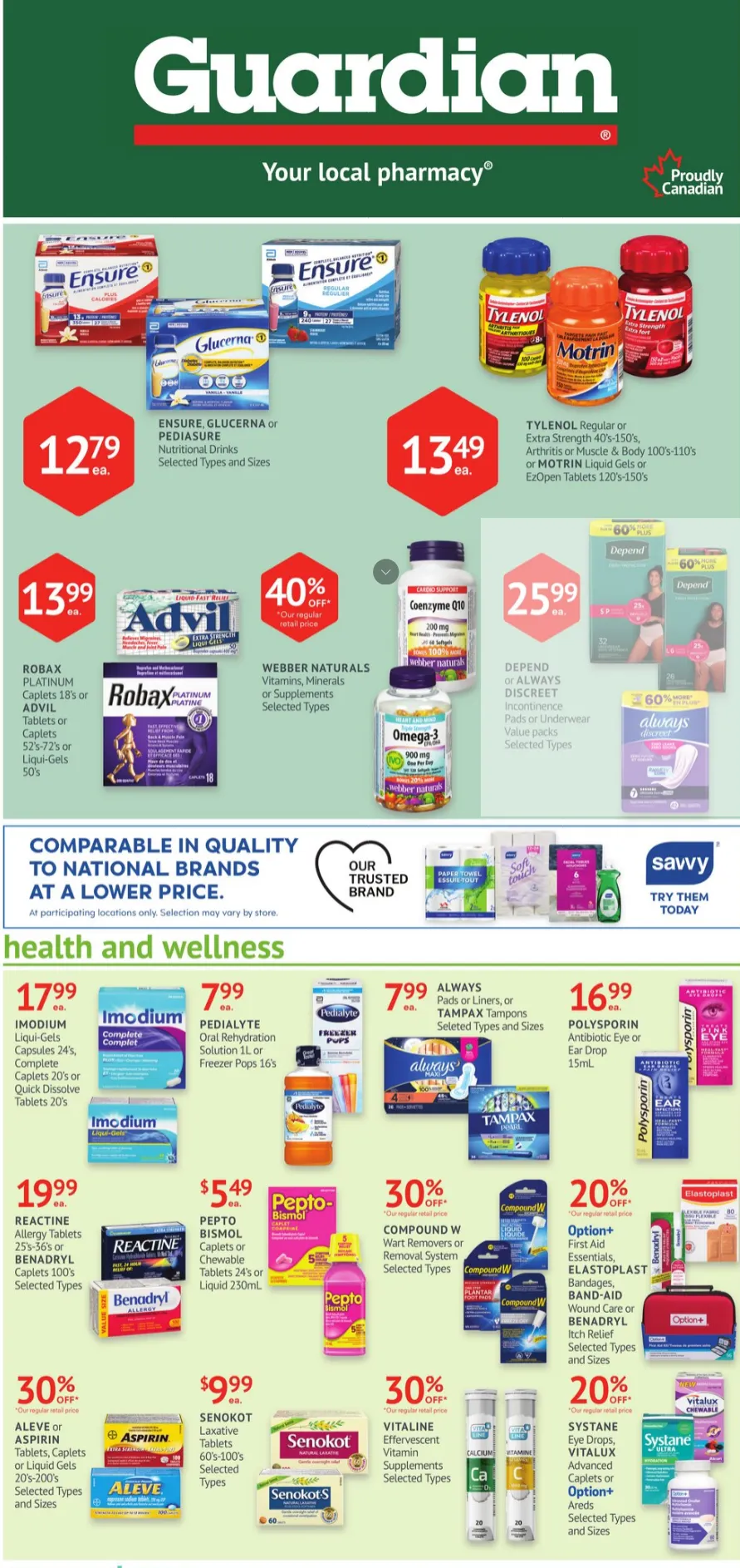 Guardian Pharmacy Sales - July 25 August 21 2025