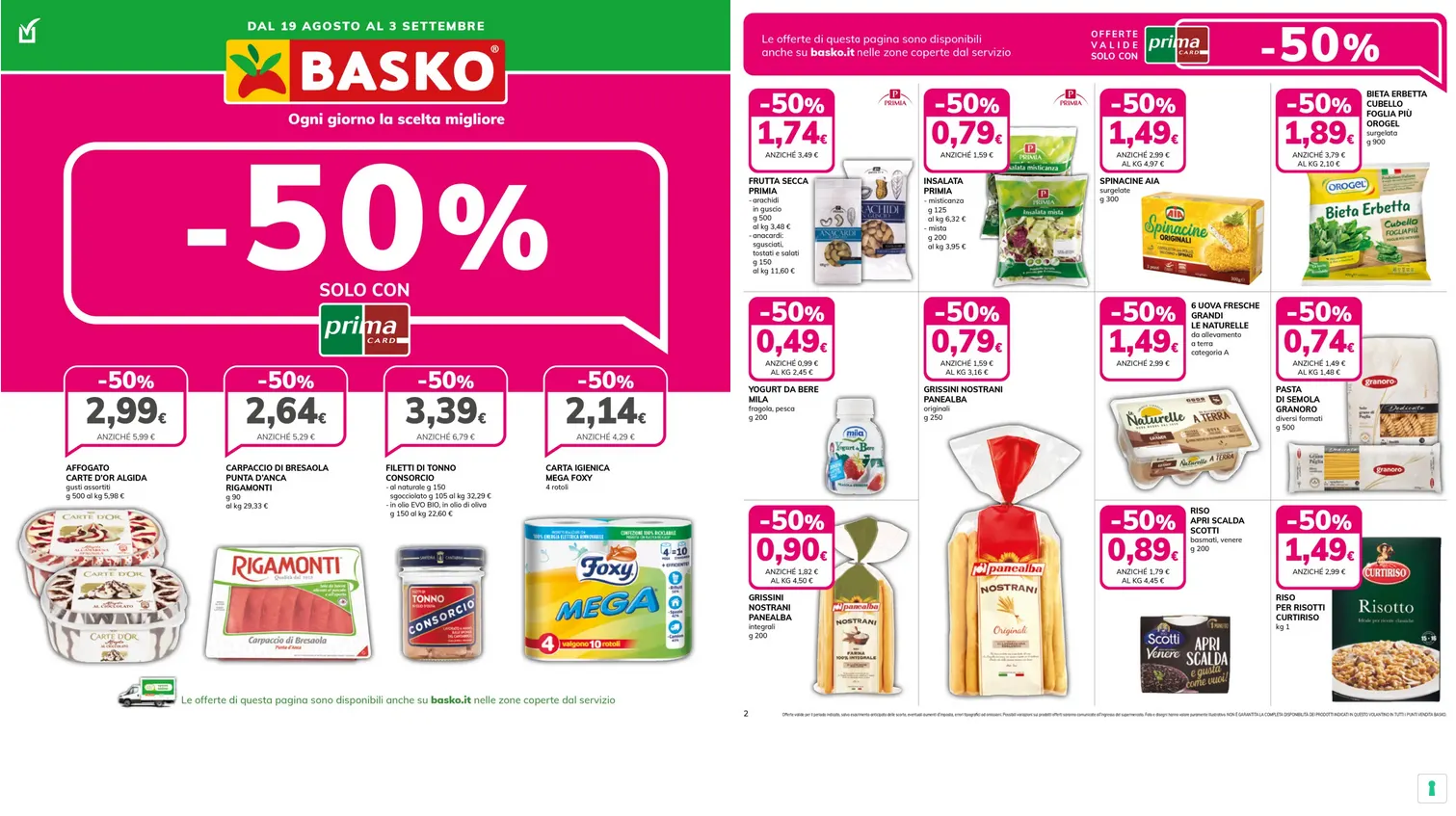 Basko Volantino da 19 agosto a 3 settembre di 2025 - Pagina del volantino 1