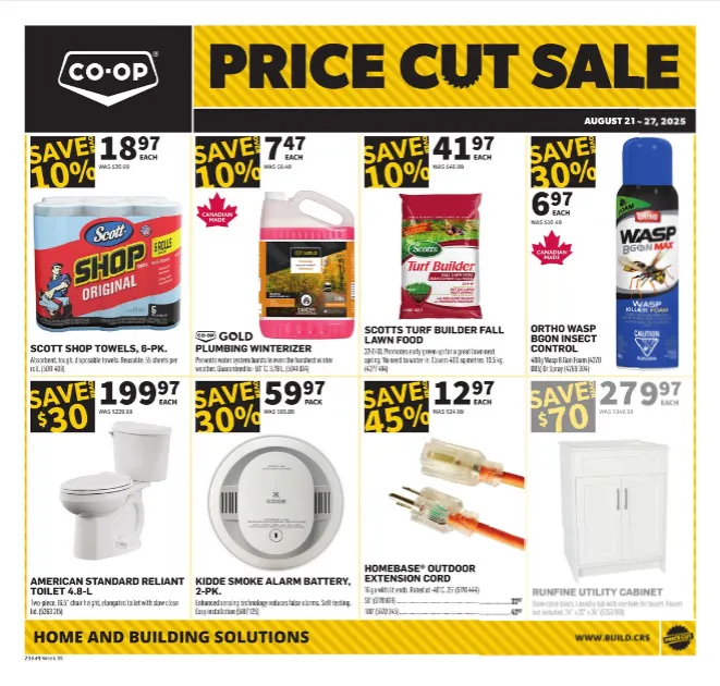 Co-op Home Centre flyers  from August 21 to August 27 2025 - flyer page 1