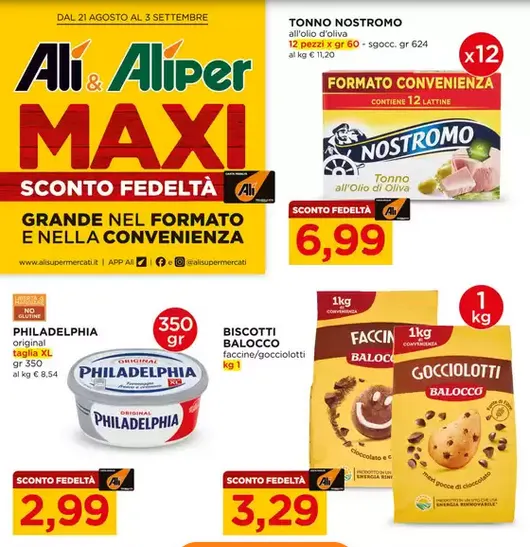 Volantini Alì Supermercati da 21 agosto a 3 settembre di 2025 - Pagina del volantino 1