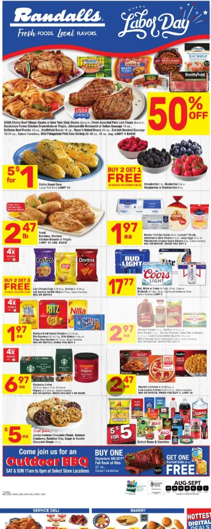 Weekly ad  Randalls Sales from August 27 to September 2 2025 - Page 1