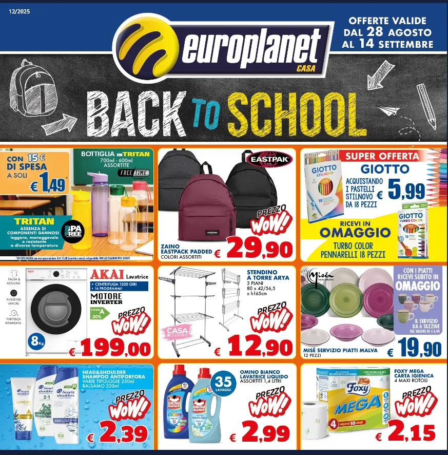 Volantini Europlanet da 28 agosto a 14 settembre di 2025 - Pagina del volantino 1