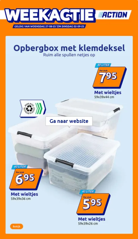 Action folders - 27 augustus 2 september 2025