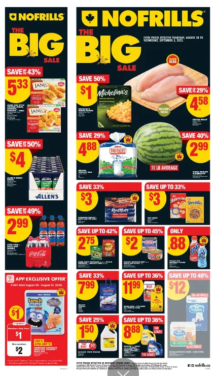 No Frills Sales from August 28 to September 3 2025 - flyer page 1