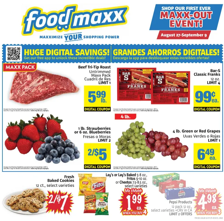 Weekly ad FoodMaxx Sales from August 27 to September 9 2025 - Page 1