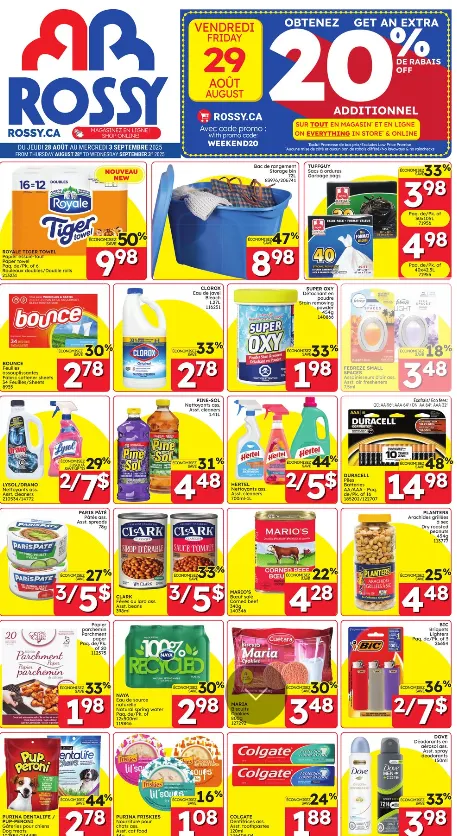 Rossy Sales from August 28 to September 3 2025 - flyer page 1