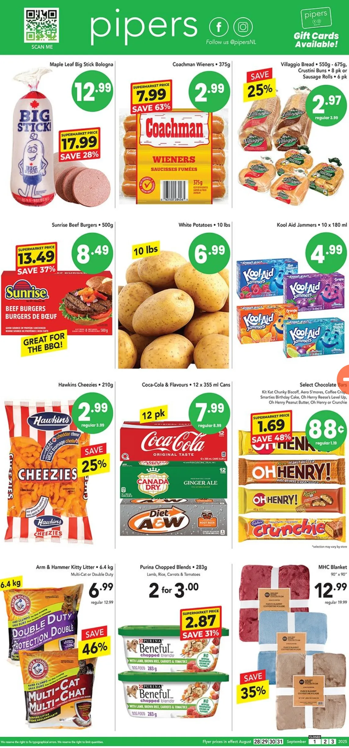 Pipers flyers from August 27 to September 3 2025 - flyer page 1