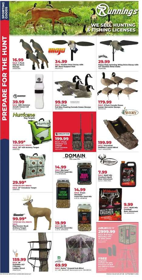 Weekly ad Runnings Sales from August 28 to September 7 2025 - Page 1