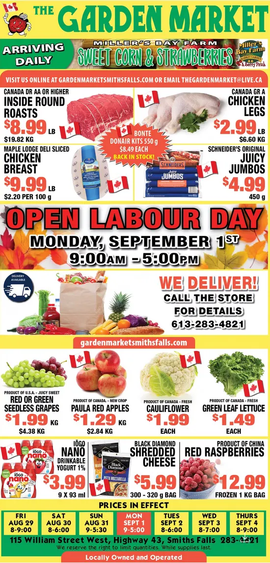 The Garden Market Sales from August 29 to September 4 2025 - flyer page 1