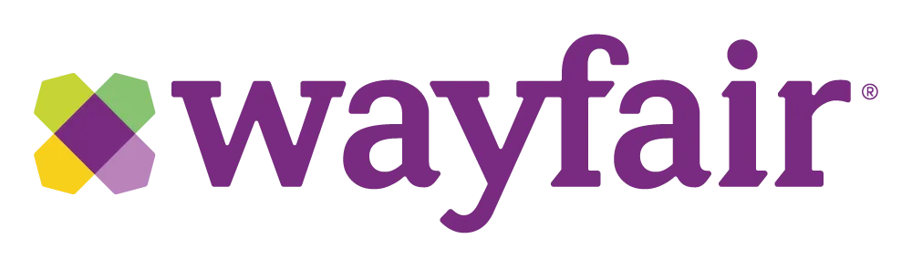 Wayfair logo. Current weekly ad
