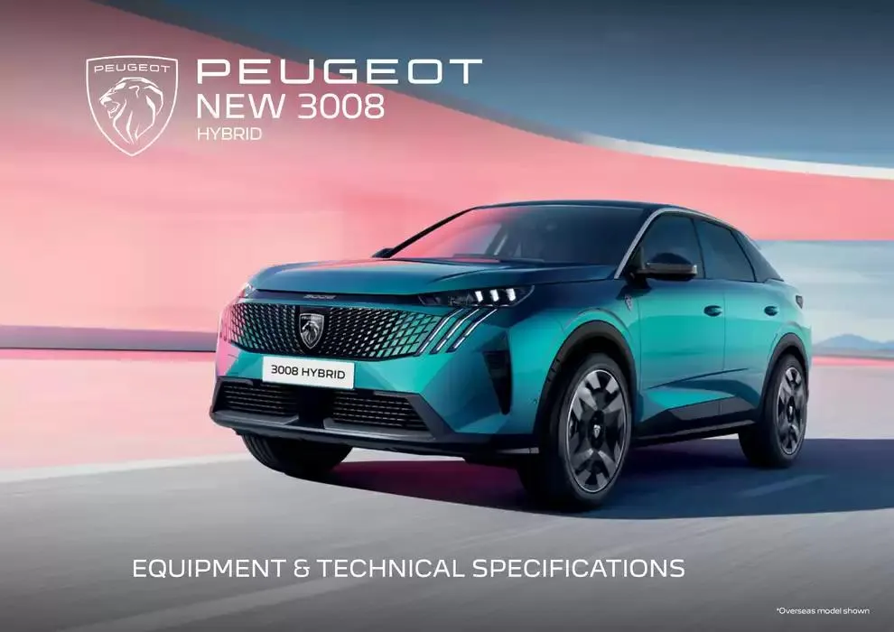 Peugeot 3008 SUV BROCHURE - Catalogue valid from 12 December to 12 December 2025 - page 1