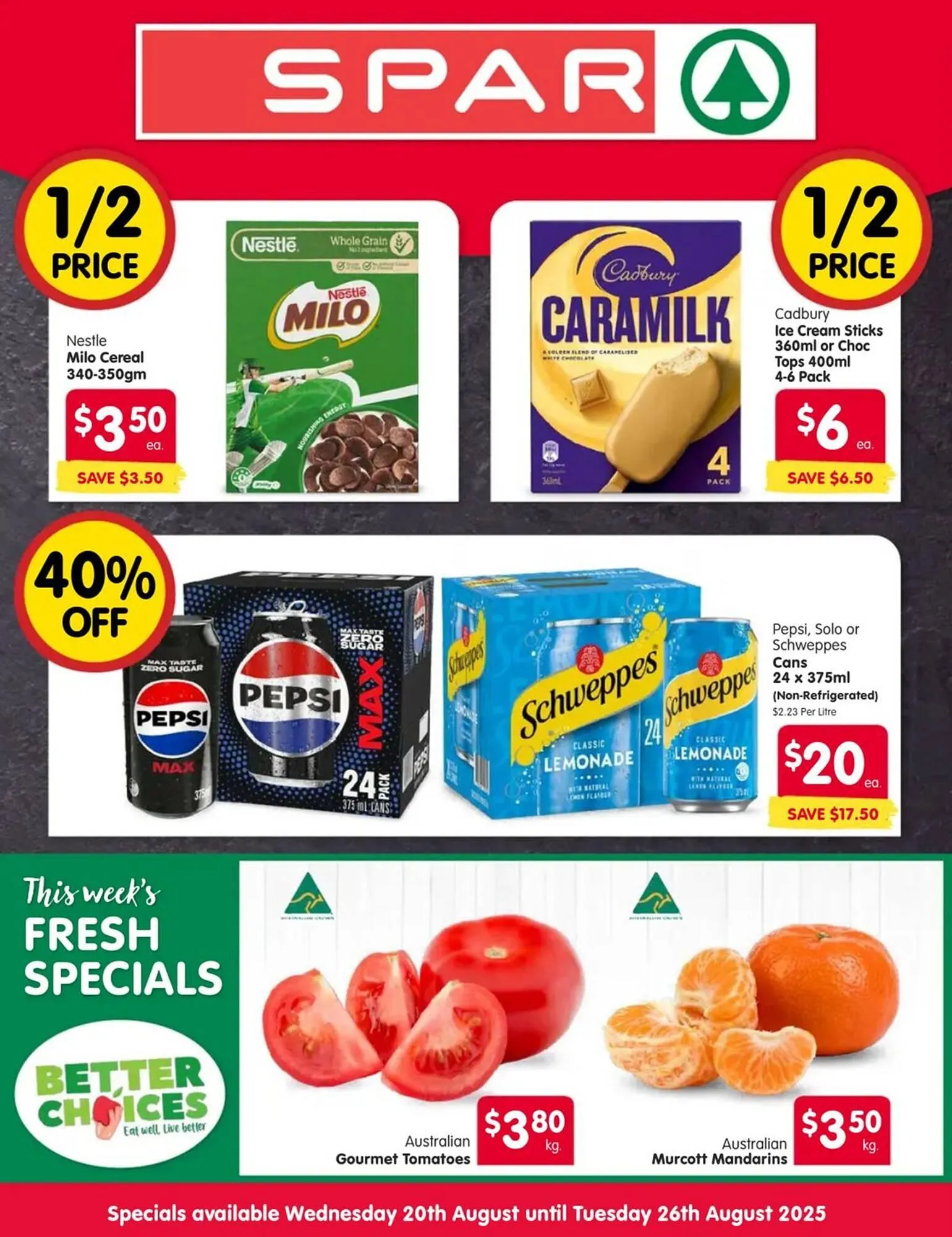 Spar catalogue - Catalogue valid from 20 August to 26 August 2025 - page 1