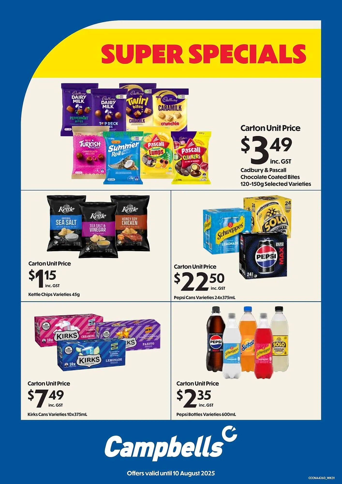 Campbells Wholesale catalogue - Catalogue valid from 28 July to 10 August 2025 - page 1