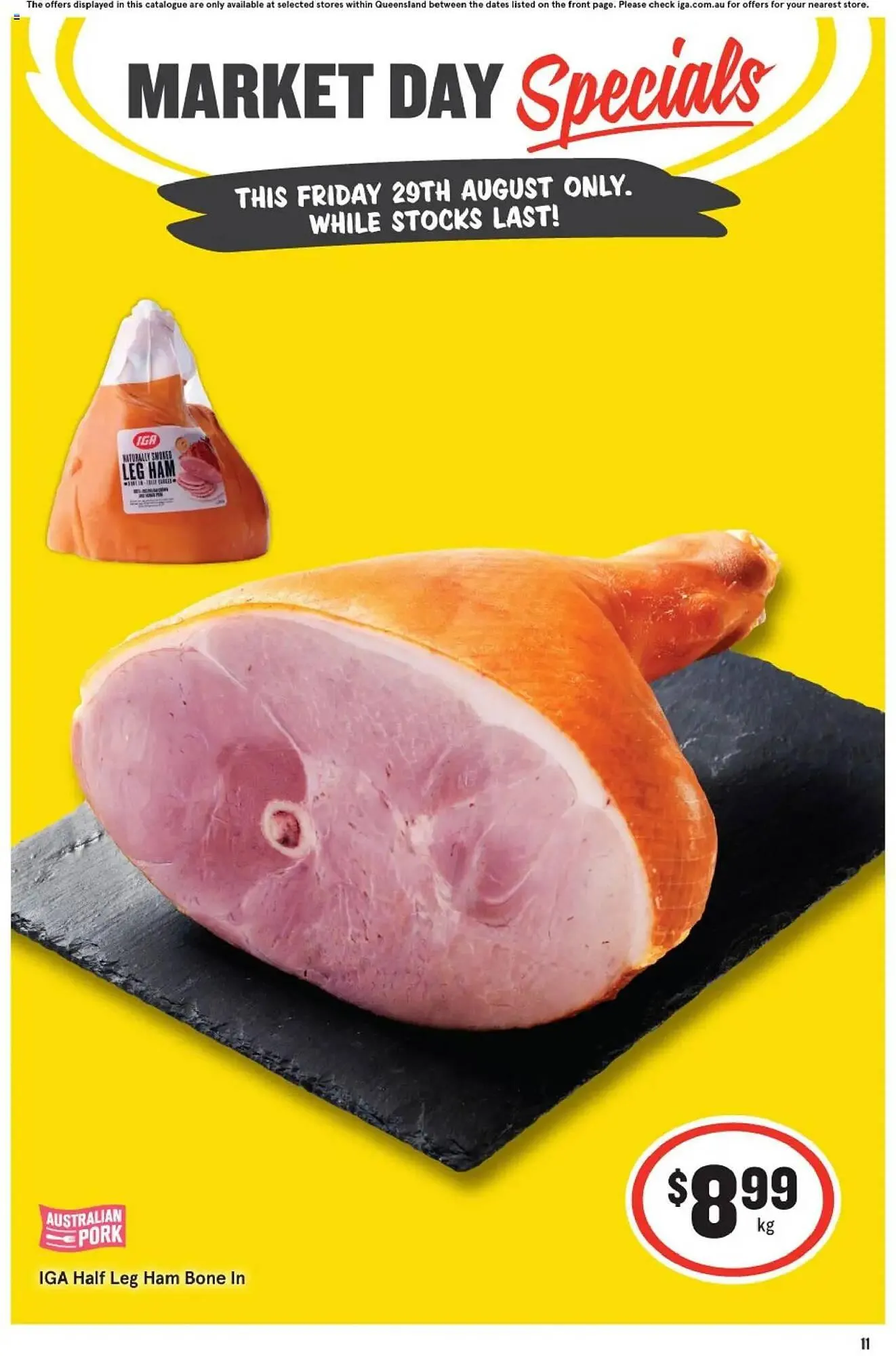 IGA catalogue - Catalogue valid from 29 August to 29 August 2025 - page 1