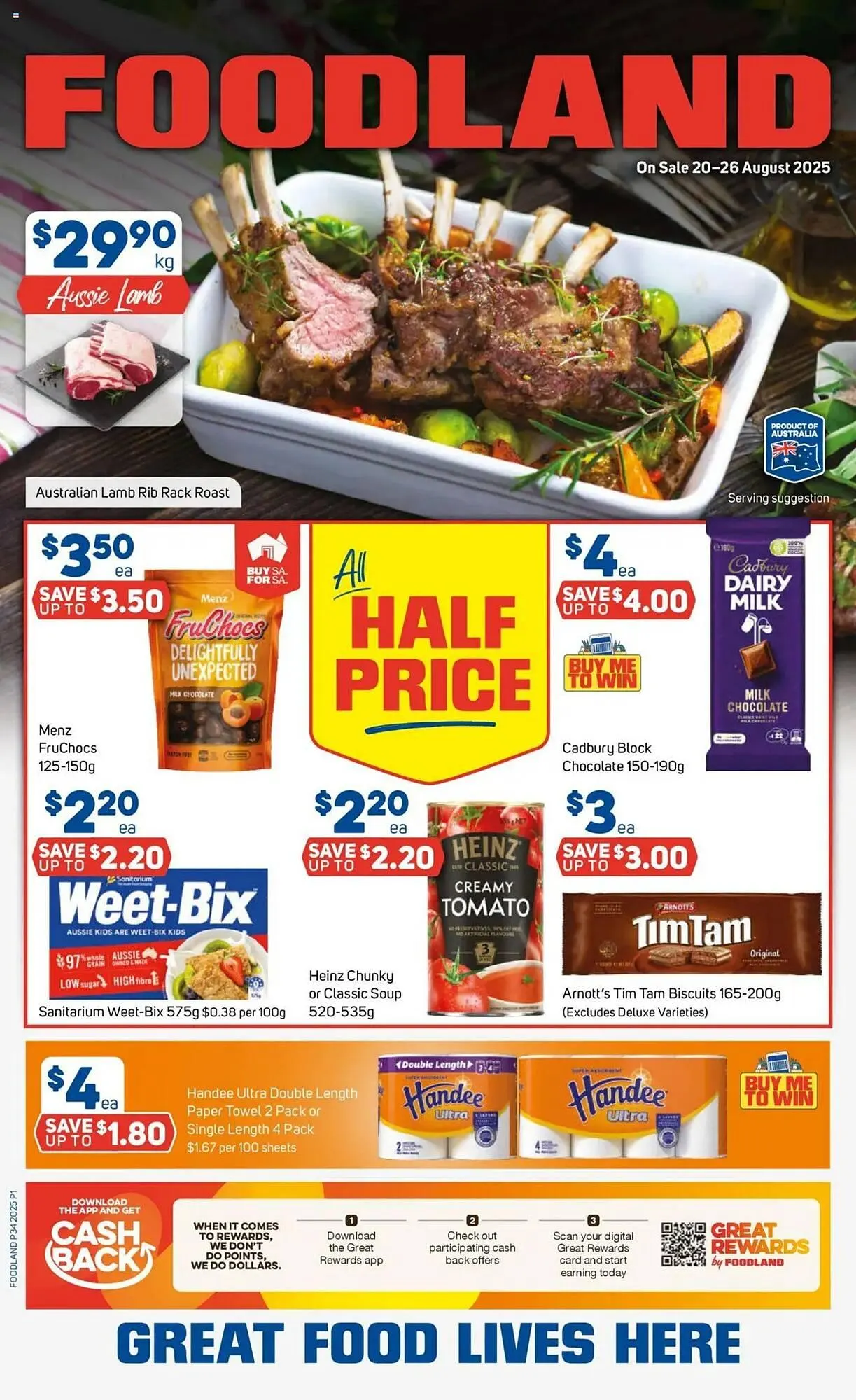Foodland catalogue - Catalogue valid from 20 August to 26 August 2025 - page 1