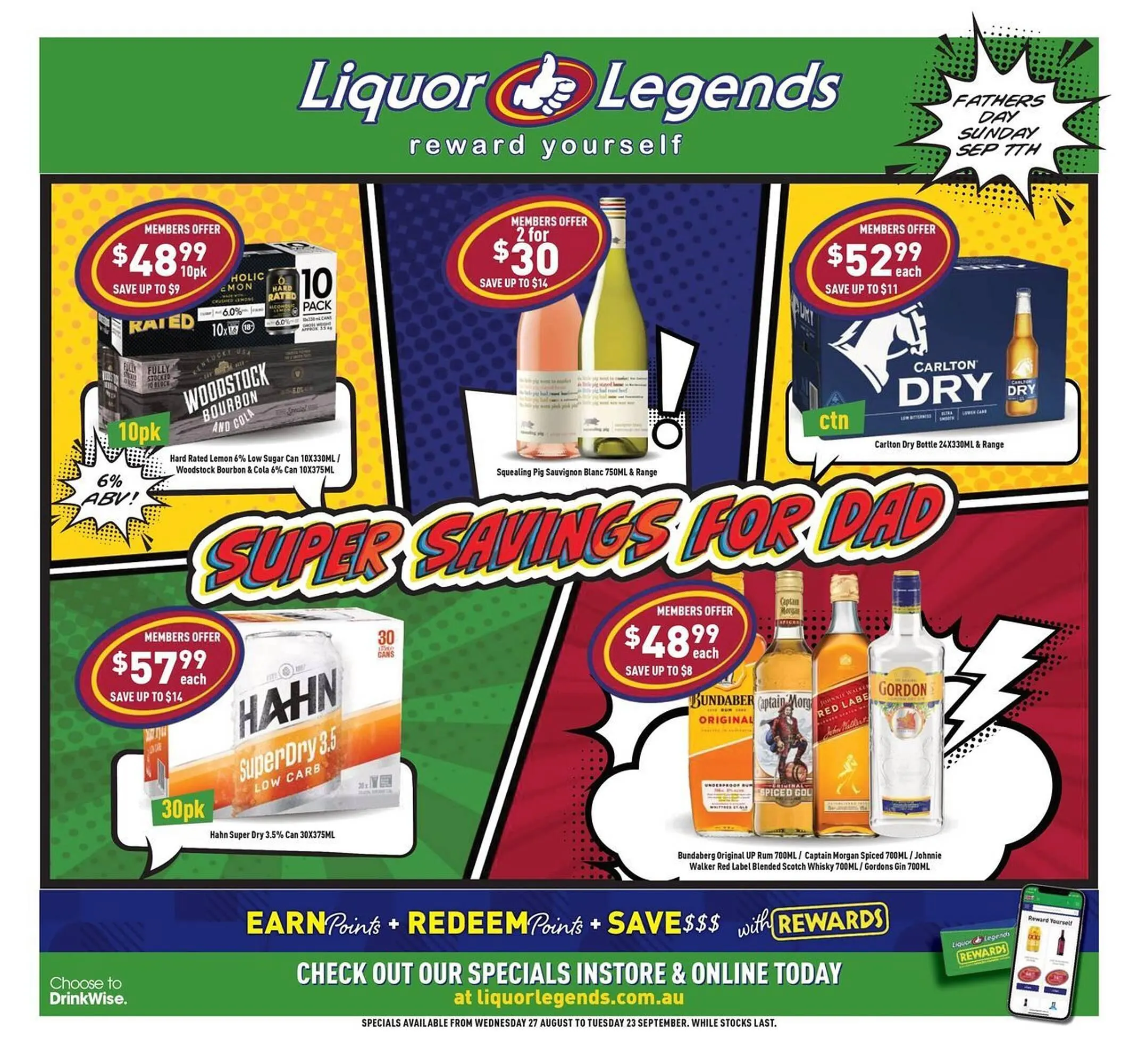 Liquor Legends catalogue - Catalogue valid from 27 August to 23 September 2025 - page 1