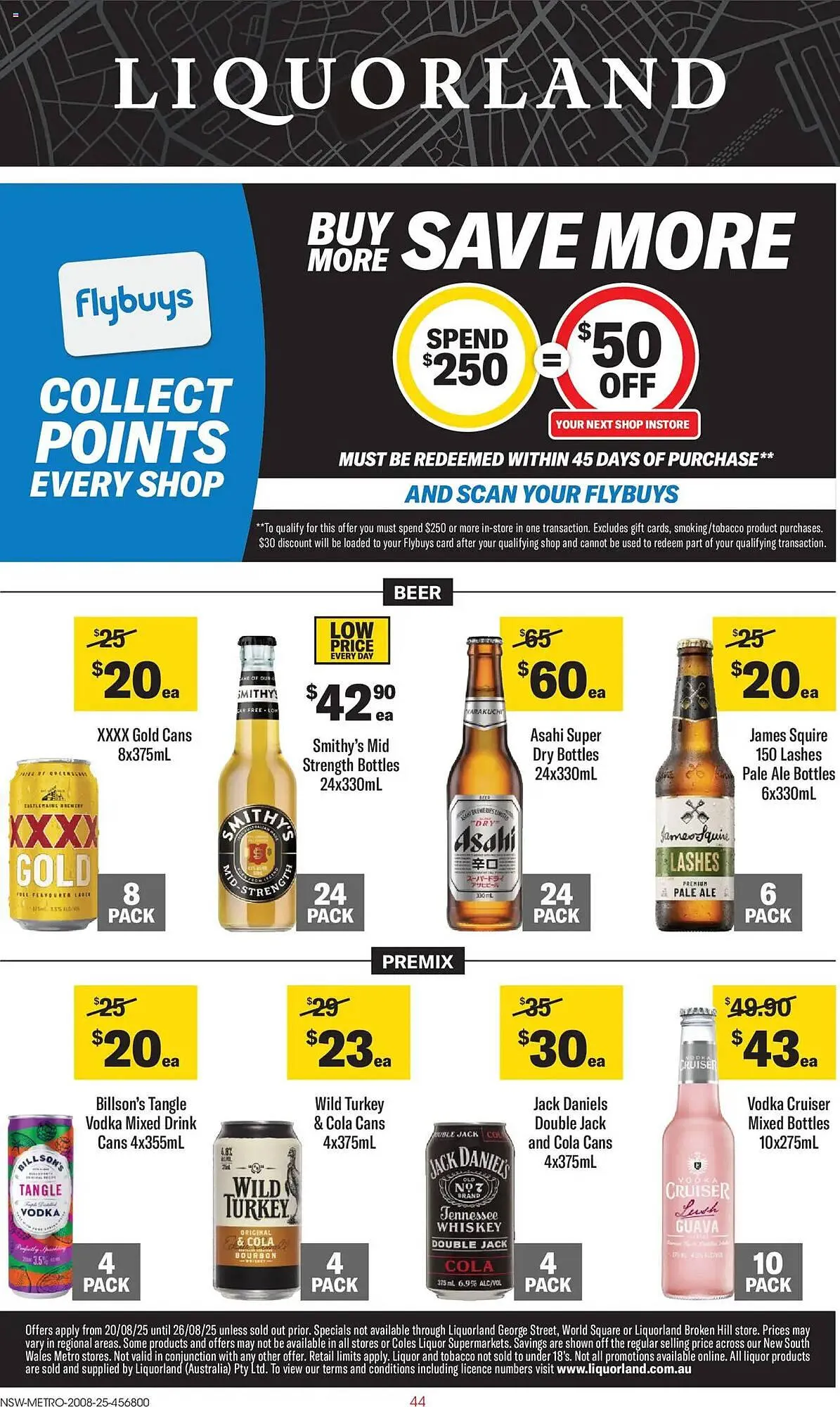 Liquorland catalogue - Catalogue valid from 20 August to 26 August 2025 - page 1
