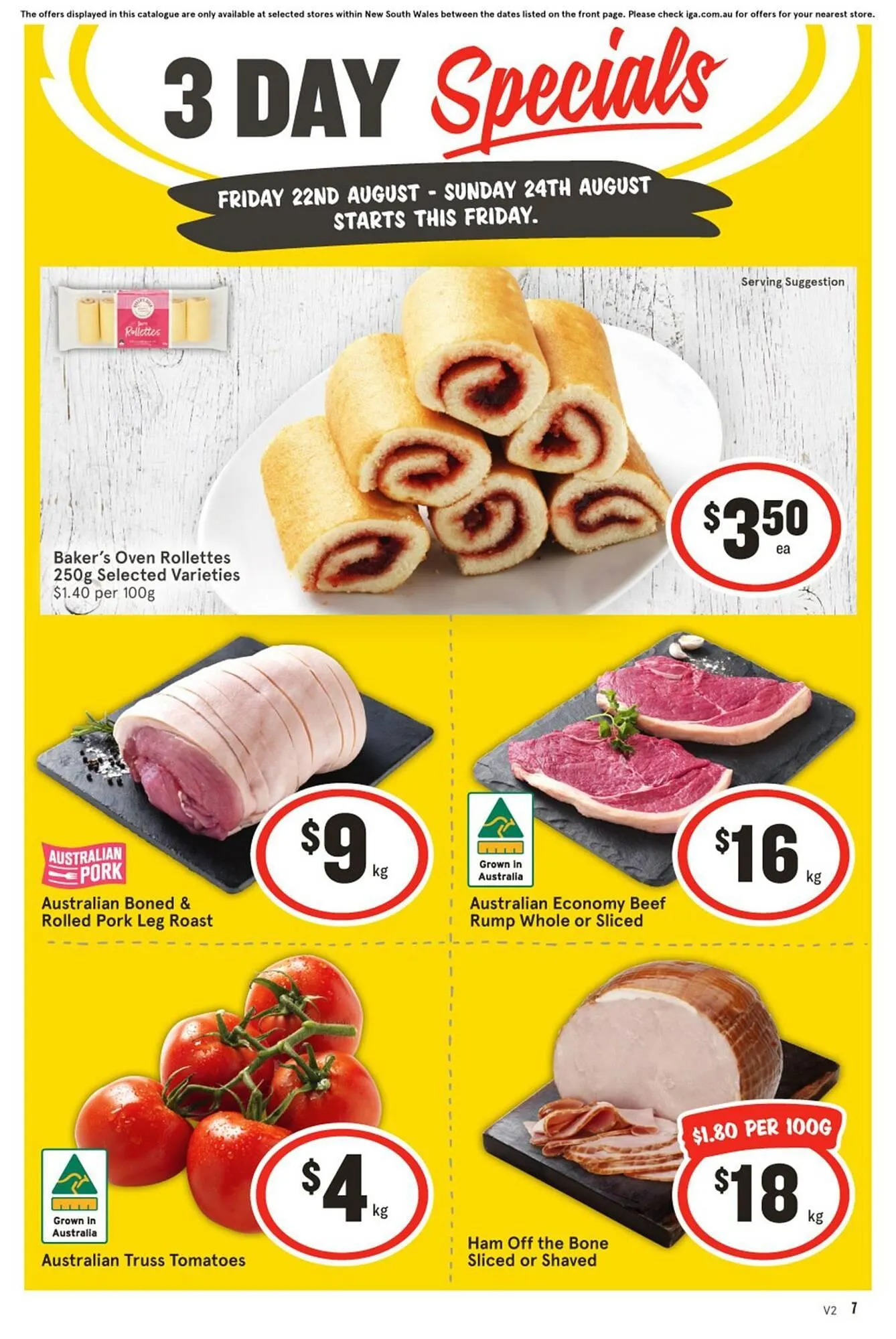 IGA catalogue - Catalogue valid from 22 August to 24 August 2025 - page 1