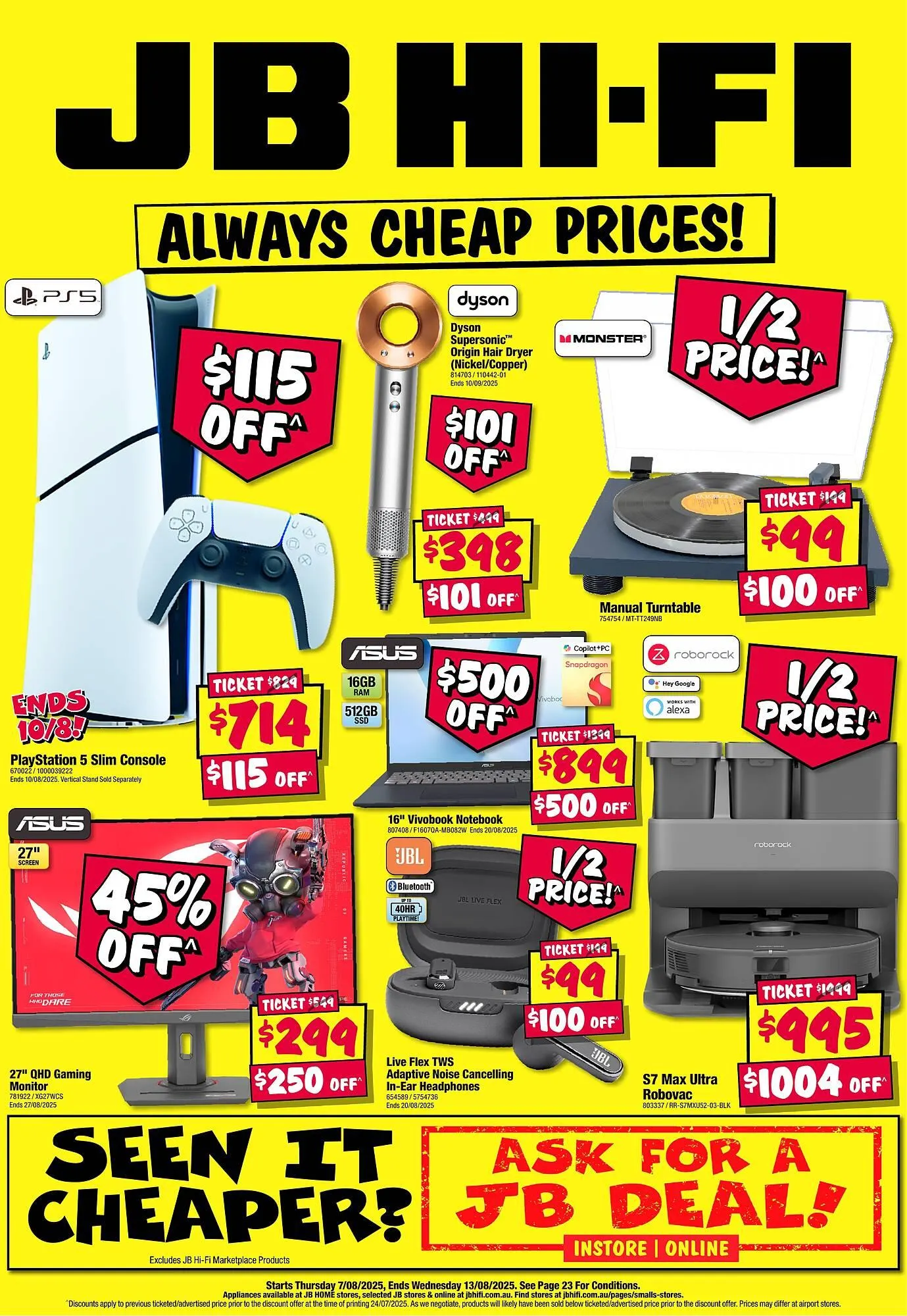 JB Hi-Fi catalogue - Catalogue valid from 14 August to 20 August 2025 - page 1