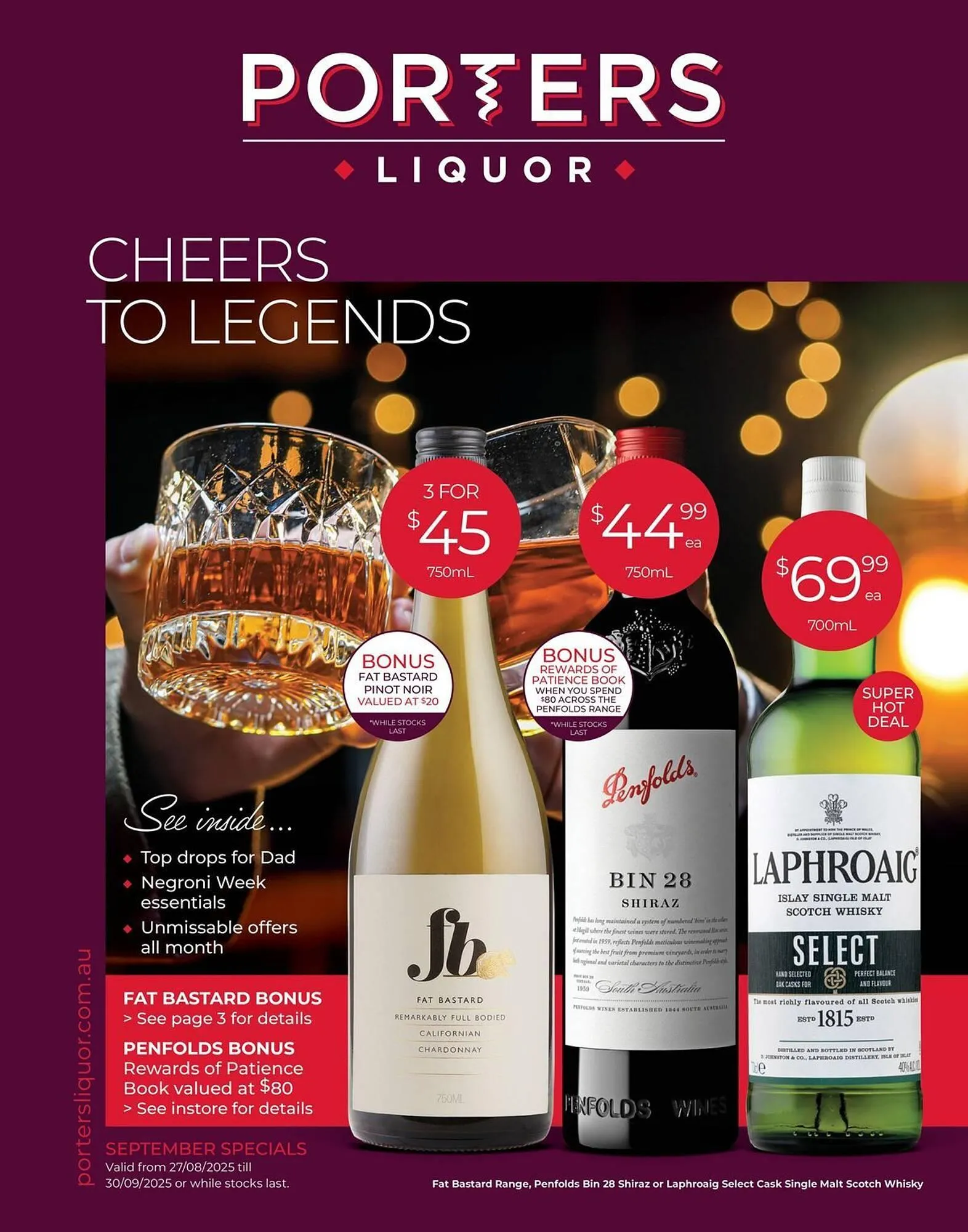 Porters catalogue - Catalogue valid from 27 August to 30 September 2025 - page 1