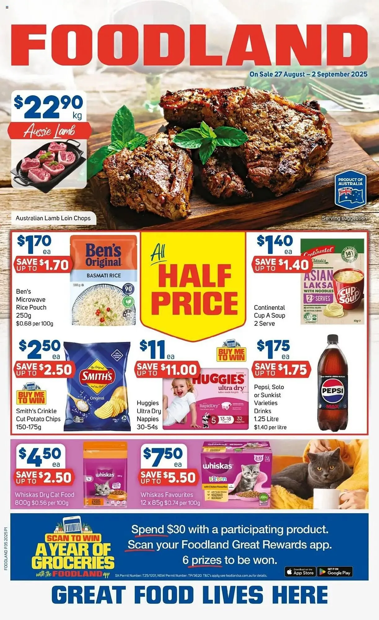 Foodland catalogue - Catalogue valid from 27 August to 2 September 2025 - page 1