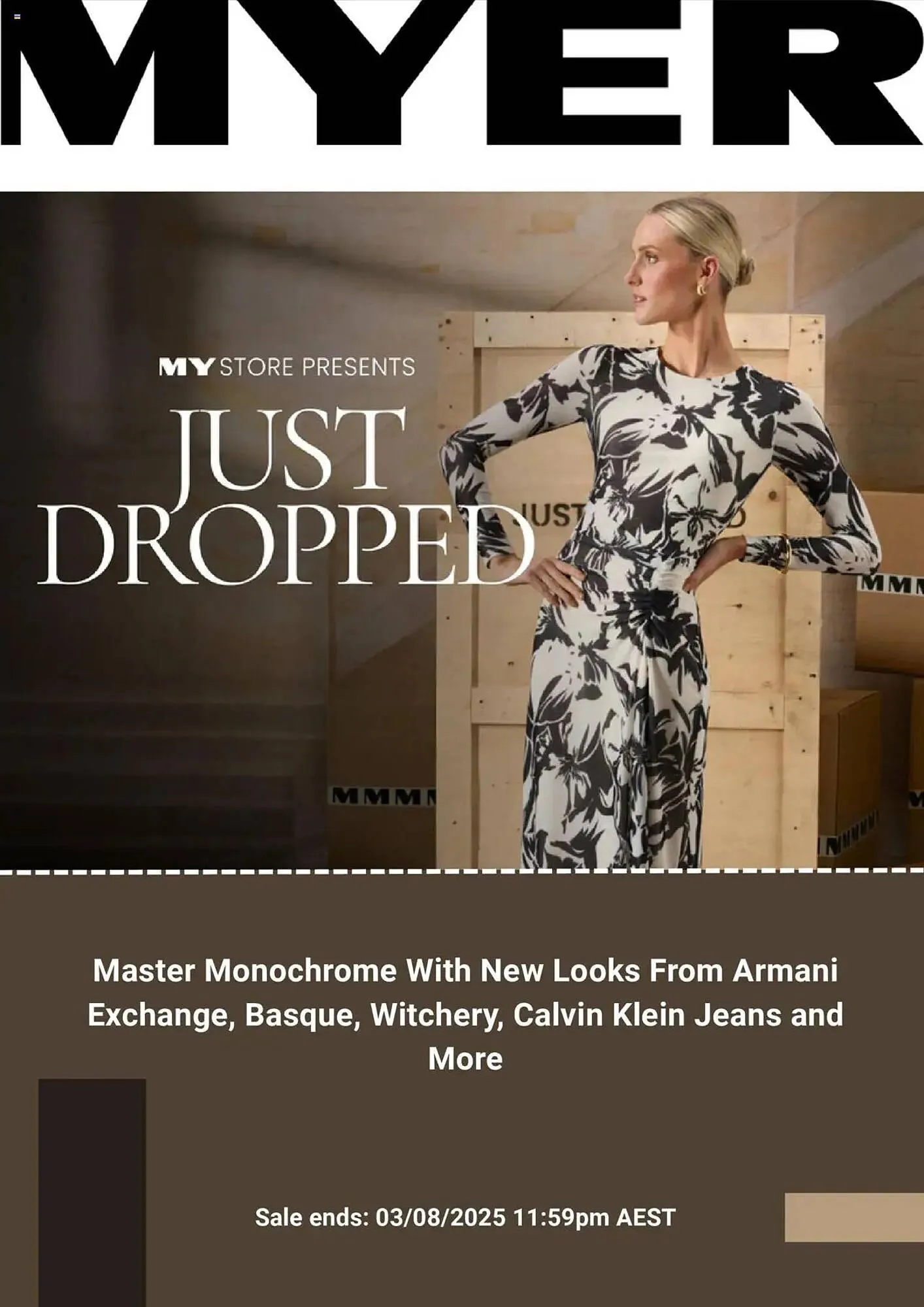 Myer catalogue - Catalogue valid from 15 July to 3 August 2025 - page 1