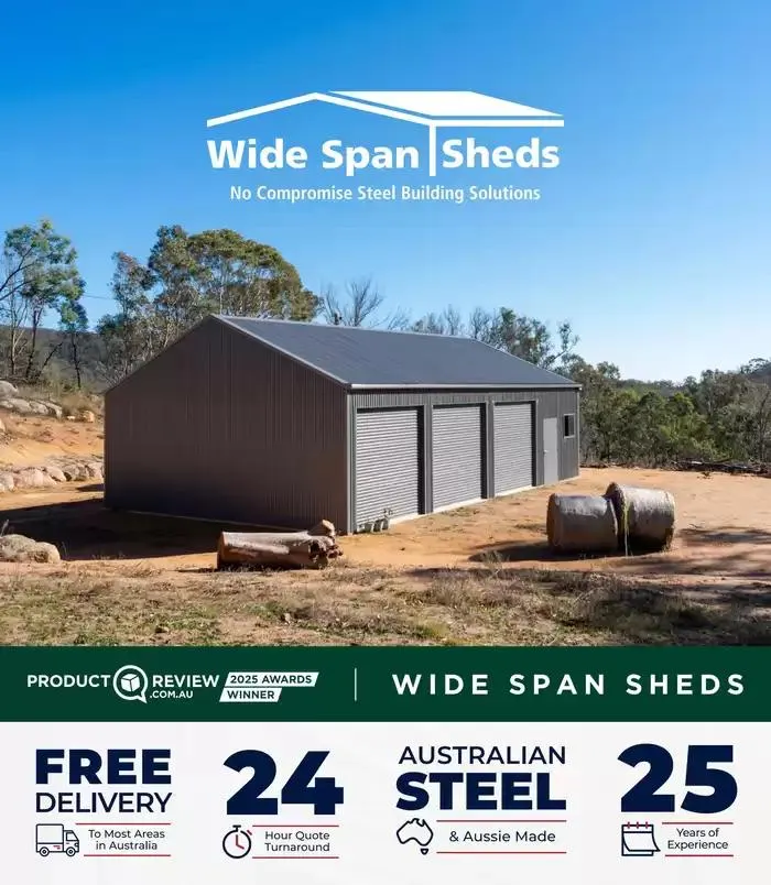 Wide Span Sheds Catalogue - 1