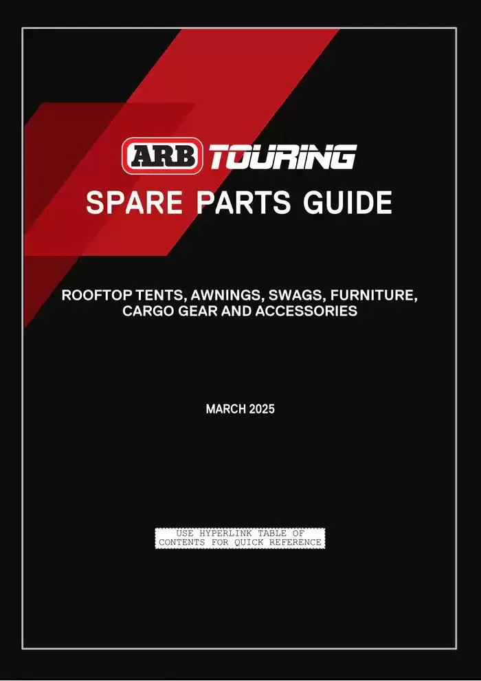 ARB Touring Spare Parts Catalogue - 1