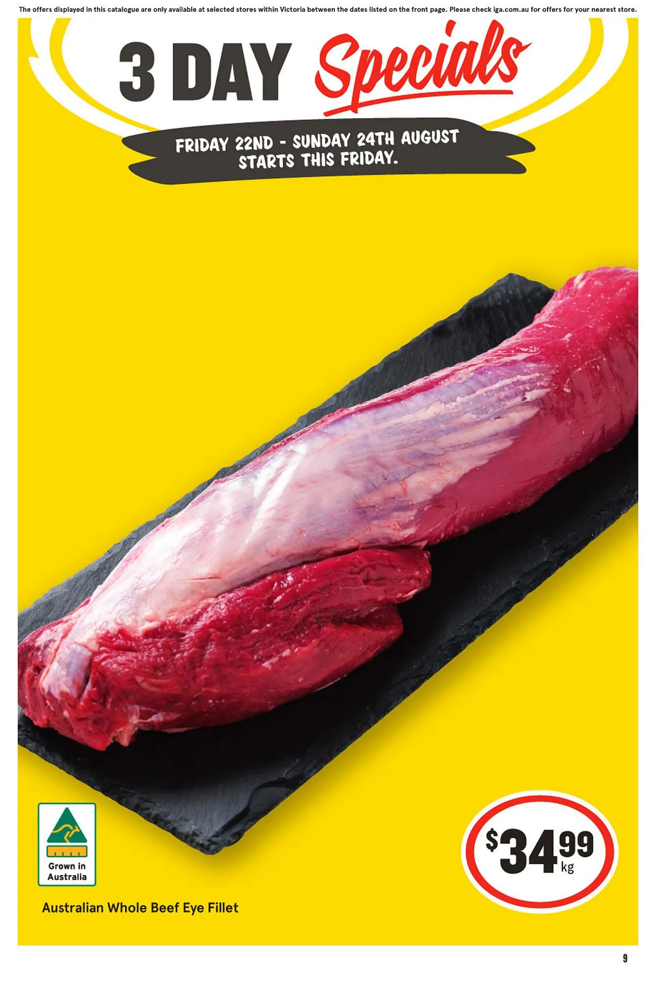 IGA catalogue - Catalogue valid from 22 August to 24 August 2025 - page 1