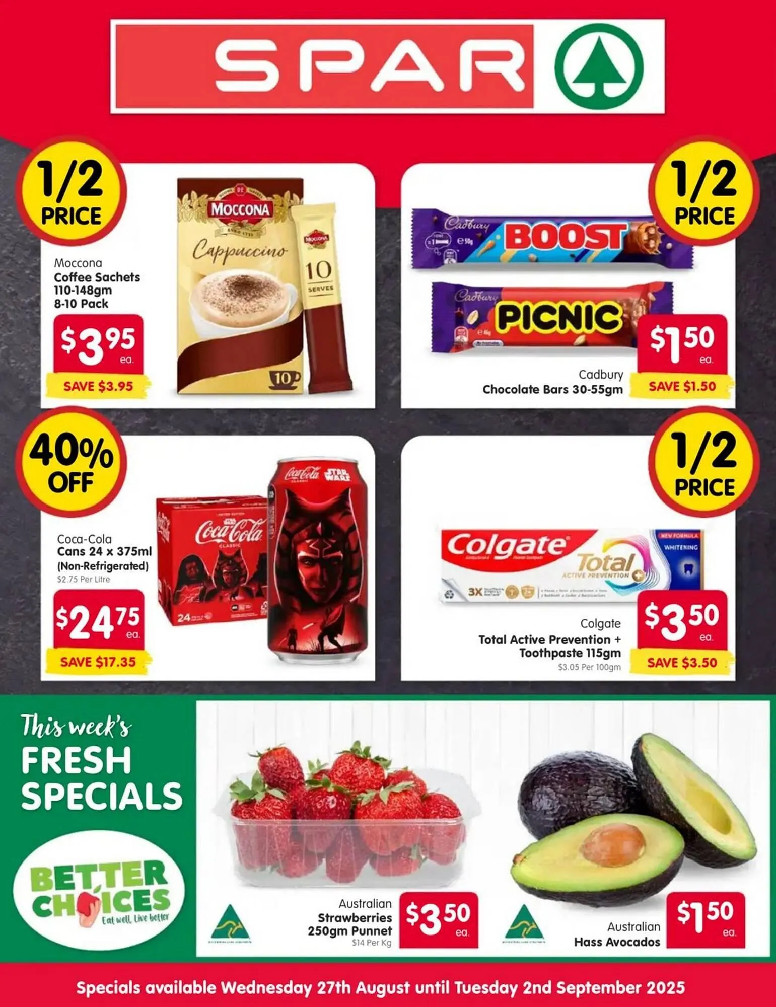 Spar catalogue - Catalogue valid from 27 August to 2 September 2025 - page 1