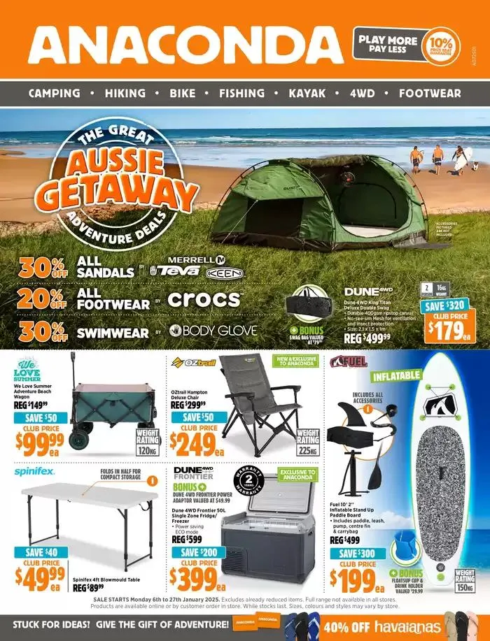 The Great Aussie Getaway - Catalogue valid from 6 January to 27 January 2025 - page 1
