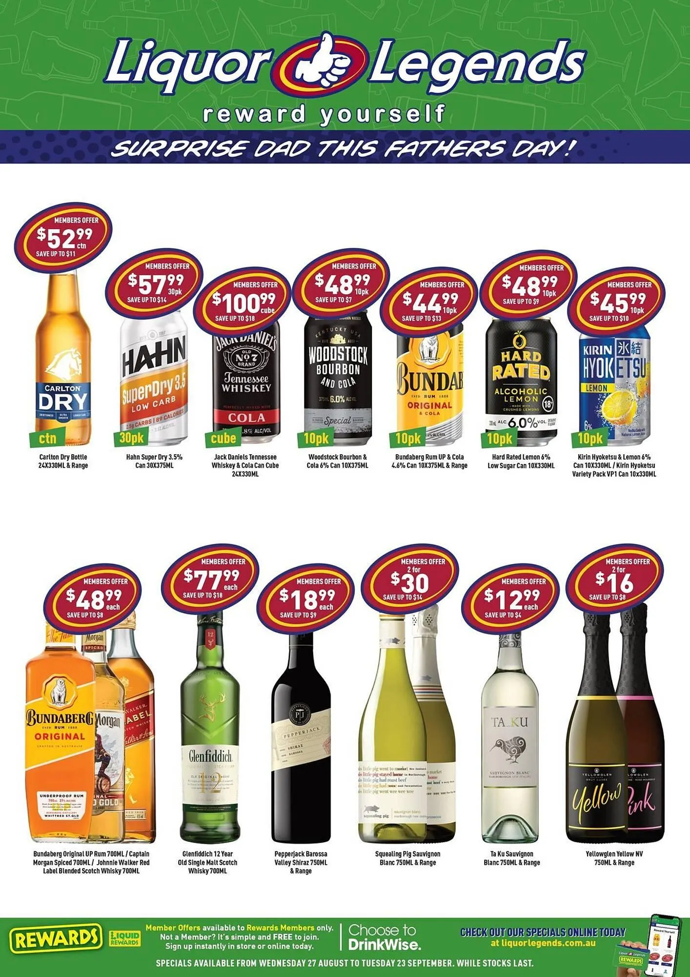 Liquor Legends catalogue - Catalogue valid from 28 August to 23 September 2025 - page 1