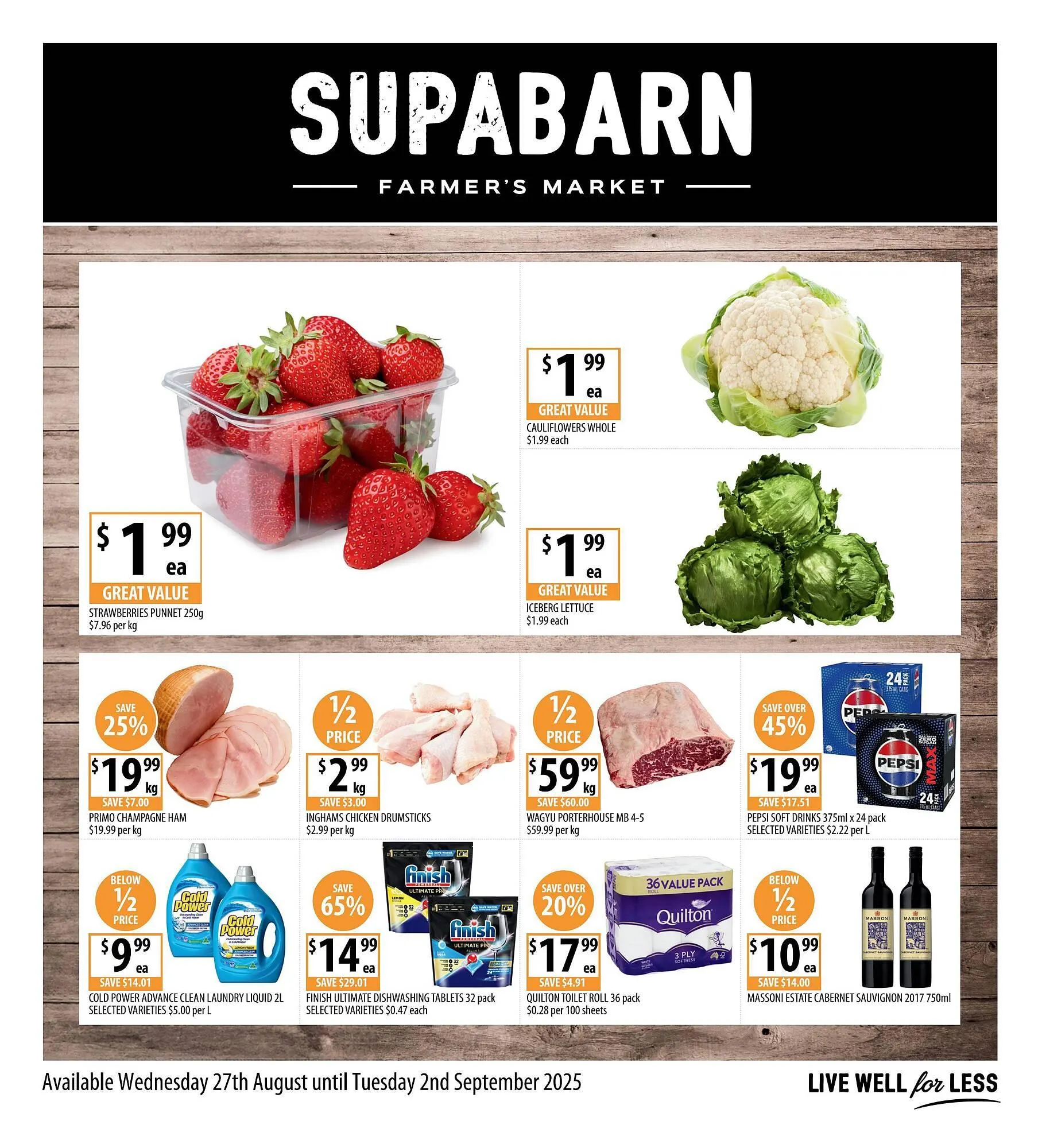 Supabarn catalogue - Catalogue valid from 27 August to 2 September 2025 - page 1