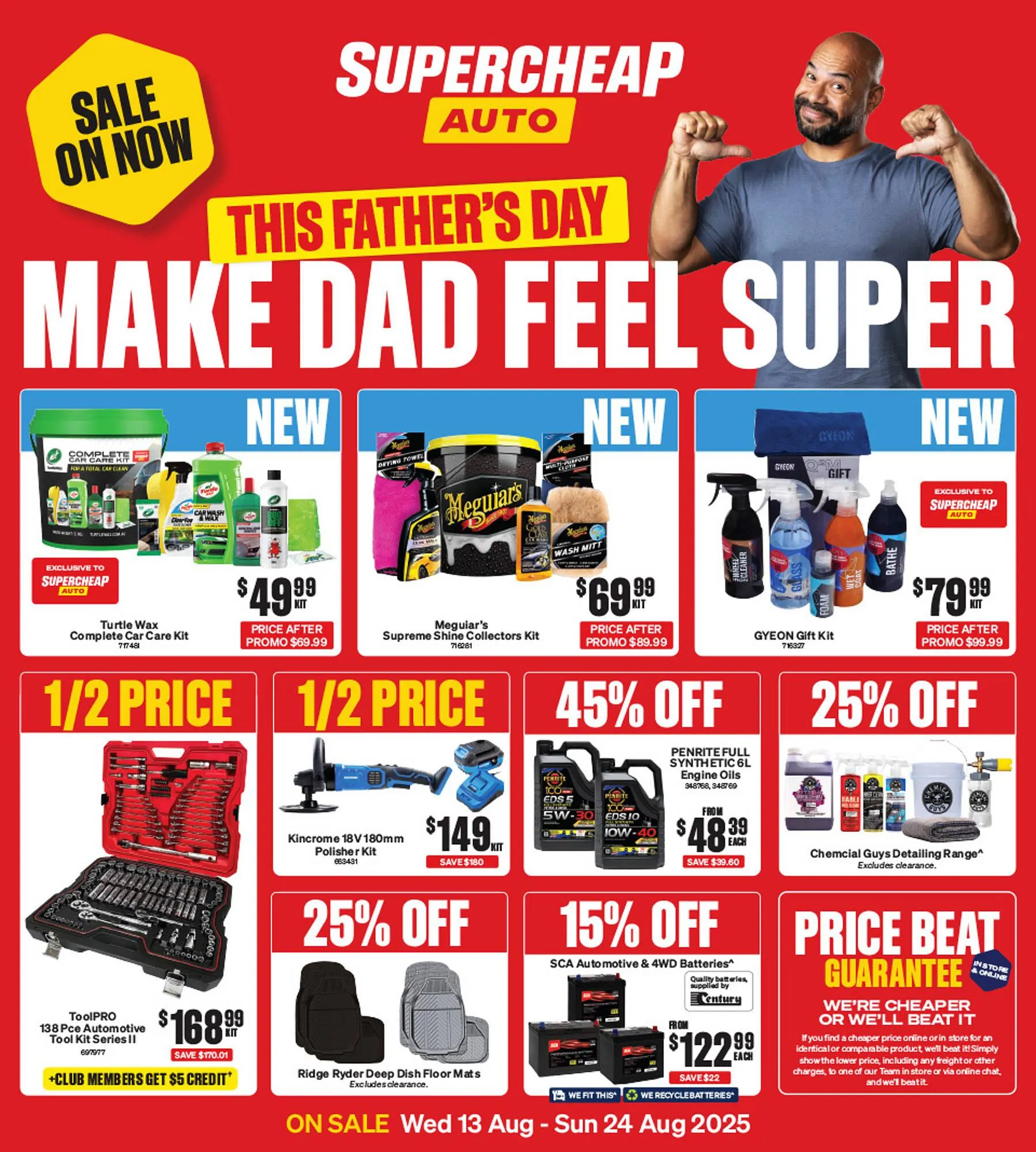 SuperCheap Auto catalogue - Catalogue valid from 13 August to 24 August 2025 - page 1