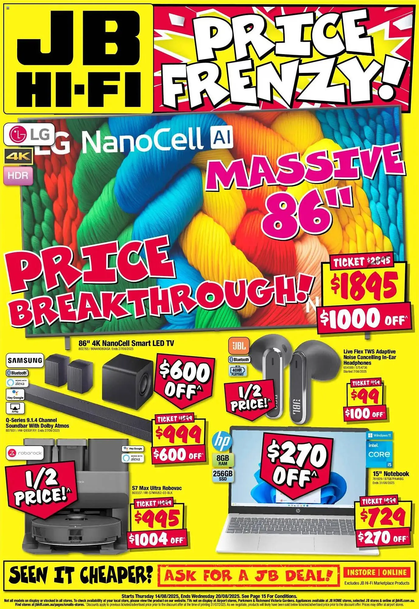 JB Hi-Fi catalogue - Catalogue valid from 13 August to 20 August 2025 - page 1