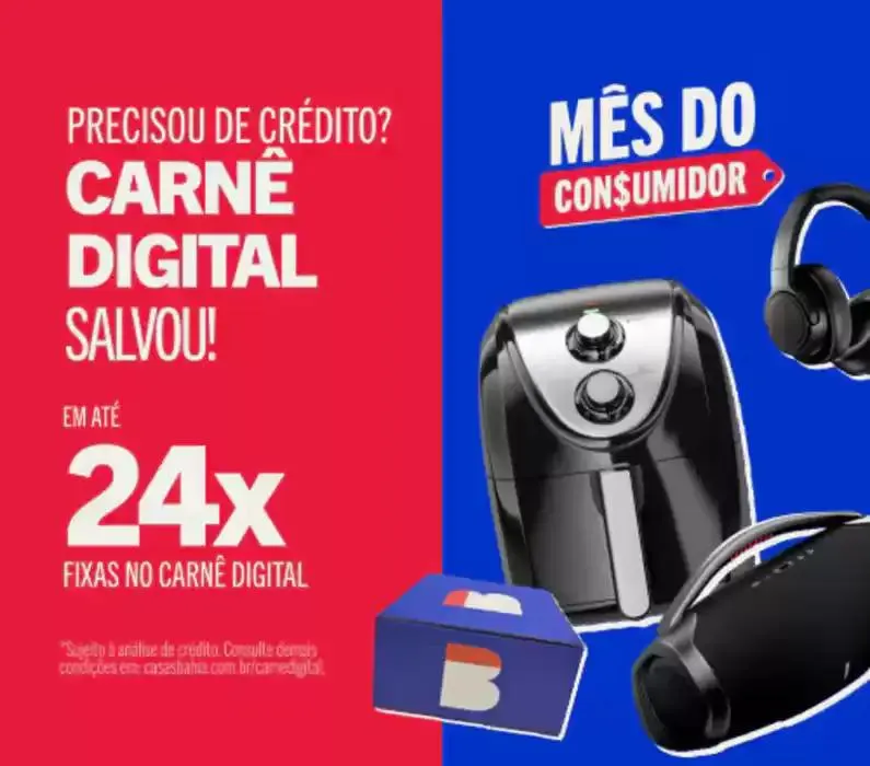 Encarte de Ofertas Casas Bahia 18 de março até 31 de março 2025 - Pagina 1