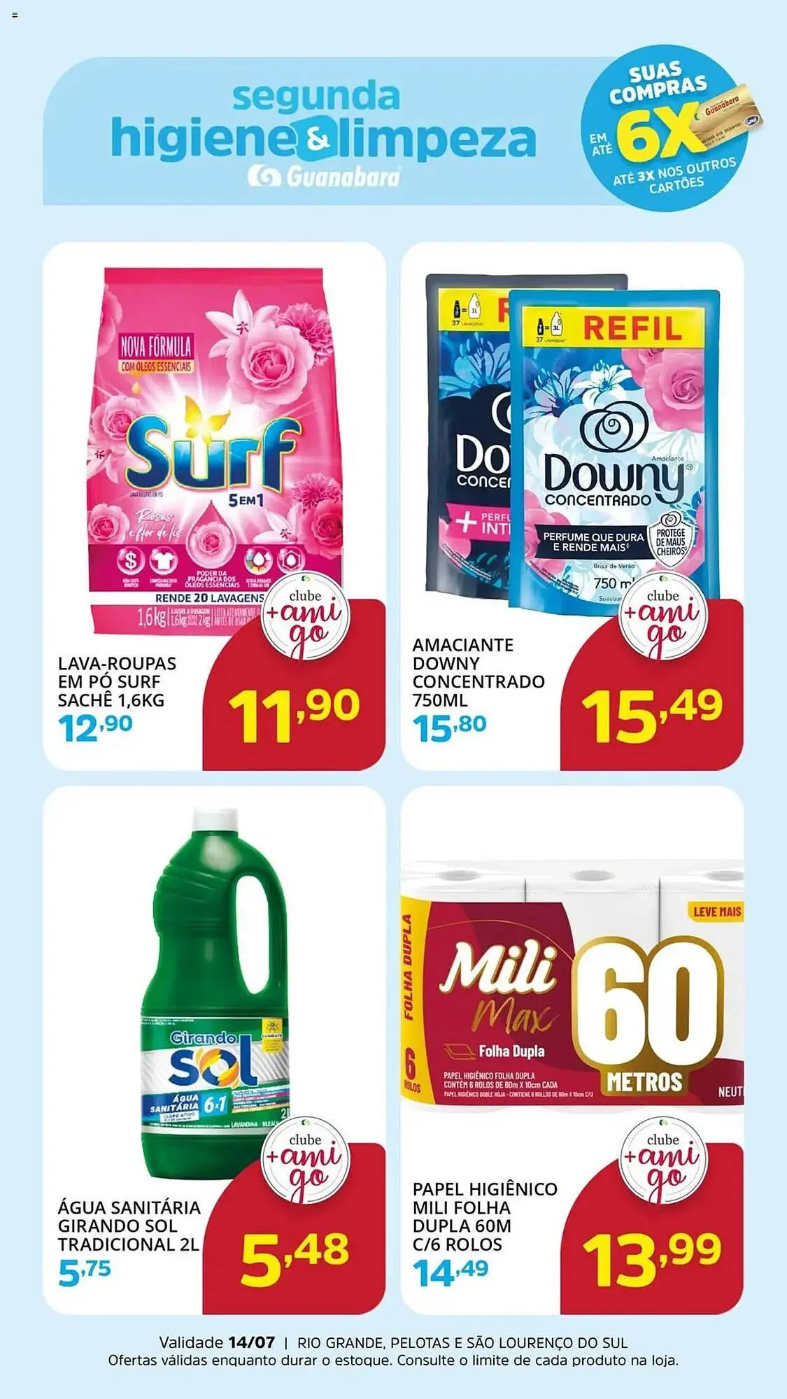 Encarte de Catálogo Supermercados Guanabara 14 de julho até 14 de julho 2025 - Pagina 1