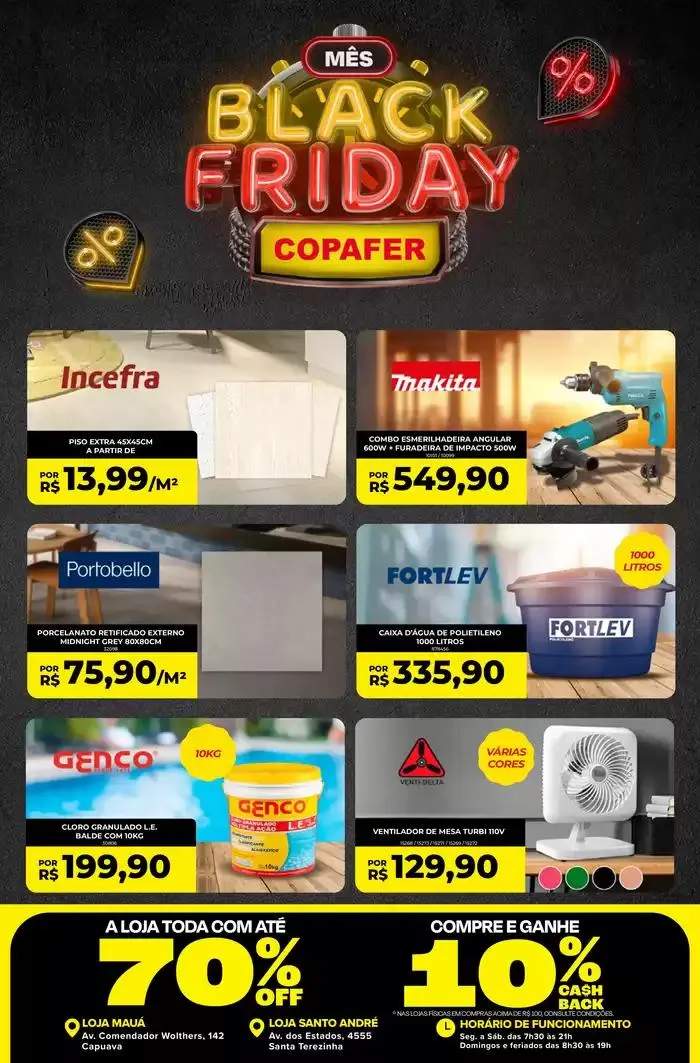Encarte de Mês Black Friday Copafer 5 de novembro até 1 de dezembro 2024 - Pagina 1