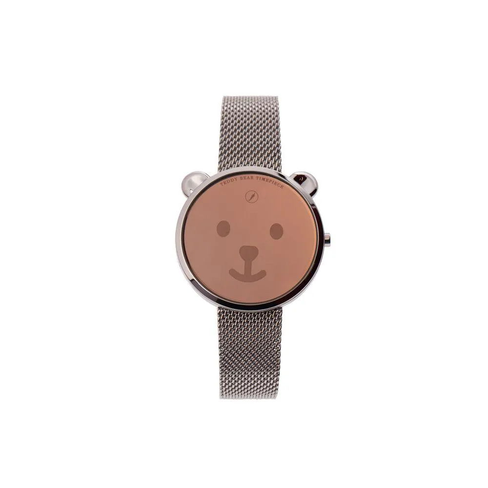 Relógio Digital Feminino Chilli Beans Urso Prata - RE.MT.1413.9507 P