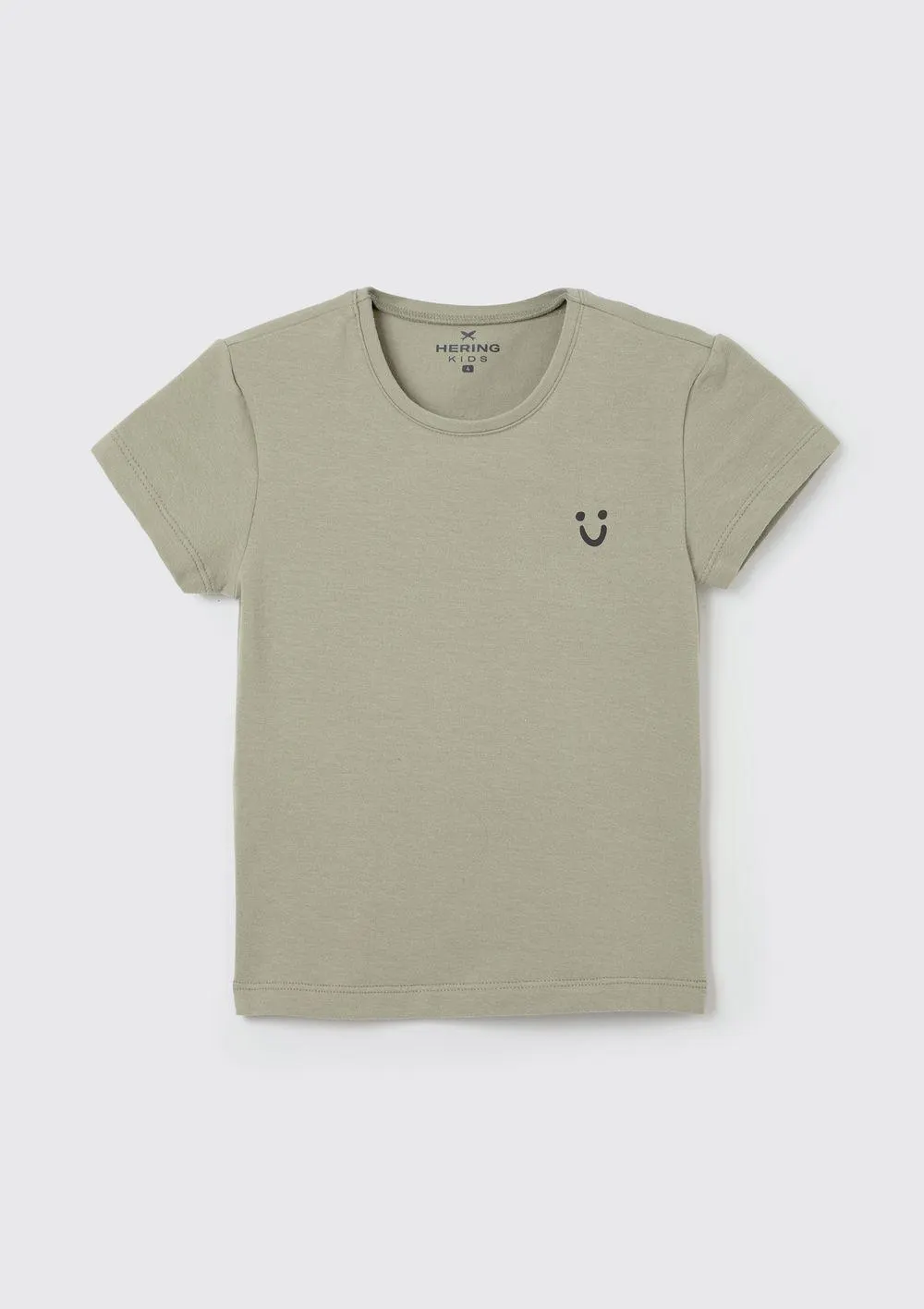 Blusa Básica Infantil Menina Toddler Manga Curta - Verde