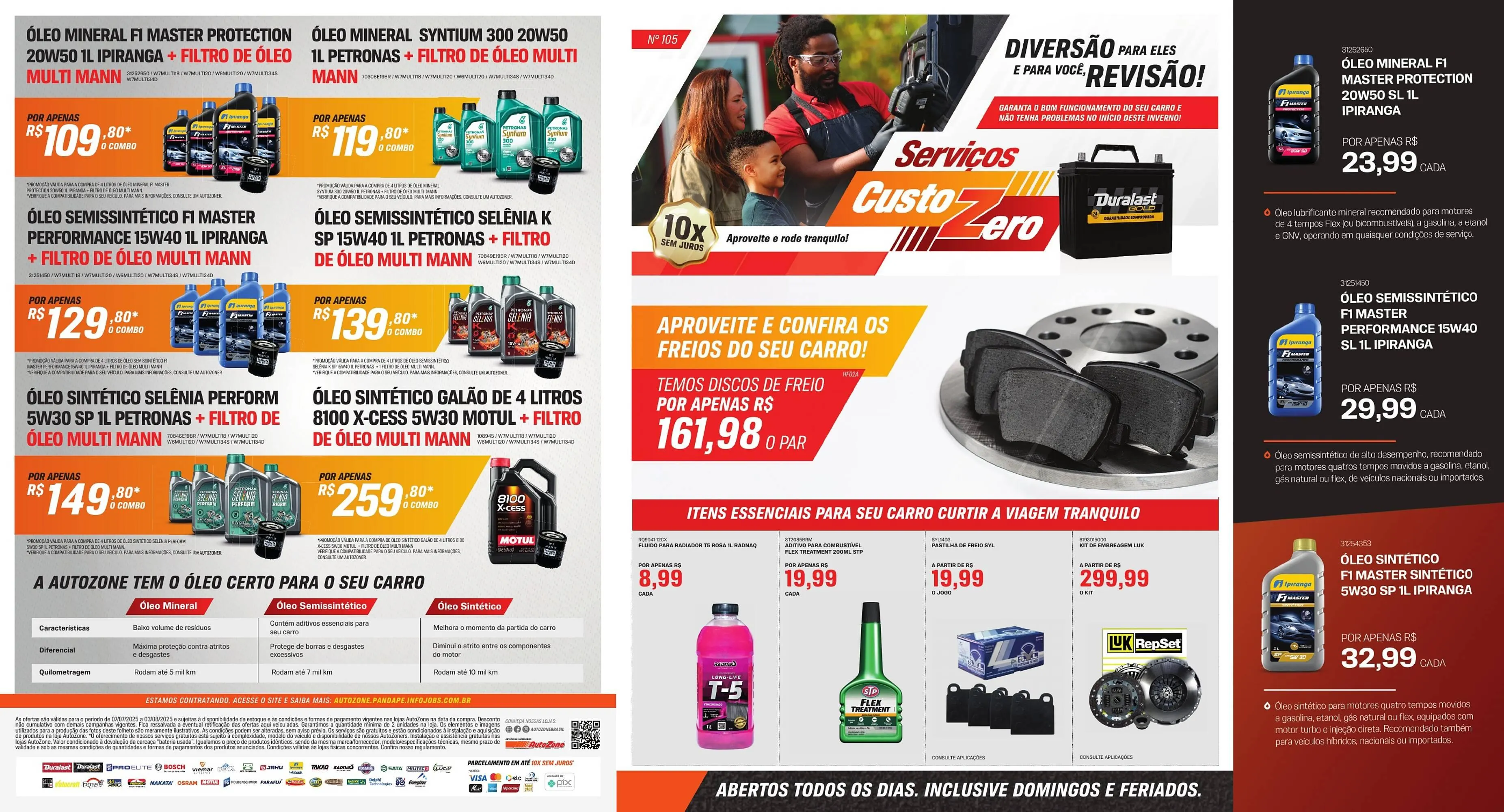 Encarte de Catálogo AutoZone 4 de julho até 3 de agosto 2025 - Pagina 1