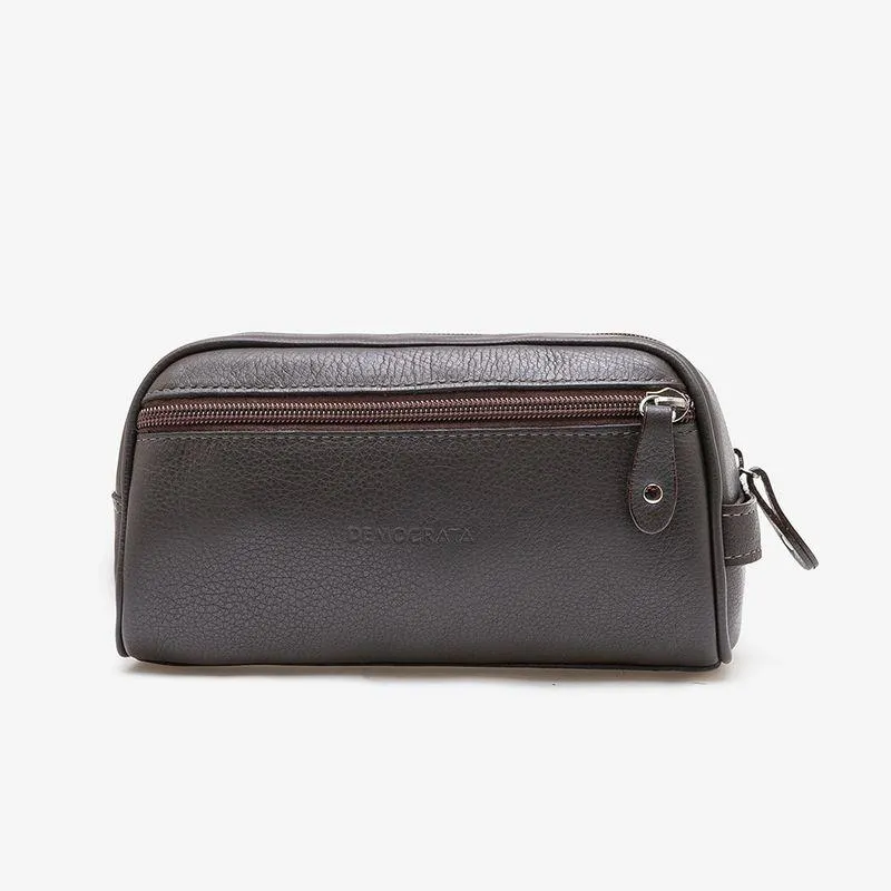 Necessaire Em Couro Café
