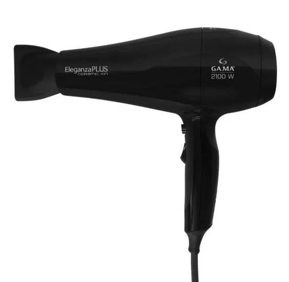 Secador de Cabelos Ga.Ma Italy Eleganza Plus - 2100W de Potência - Preto
