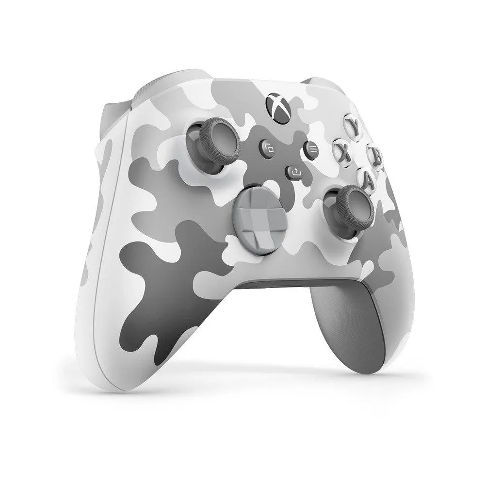 Controle Joypad Xbox Series X/S Wireless com Bluetooth Artic Camo Edição Especial (Código 597627)