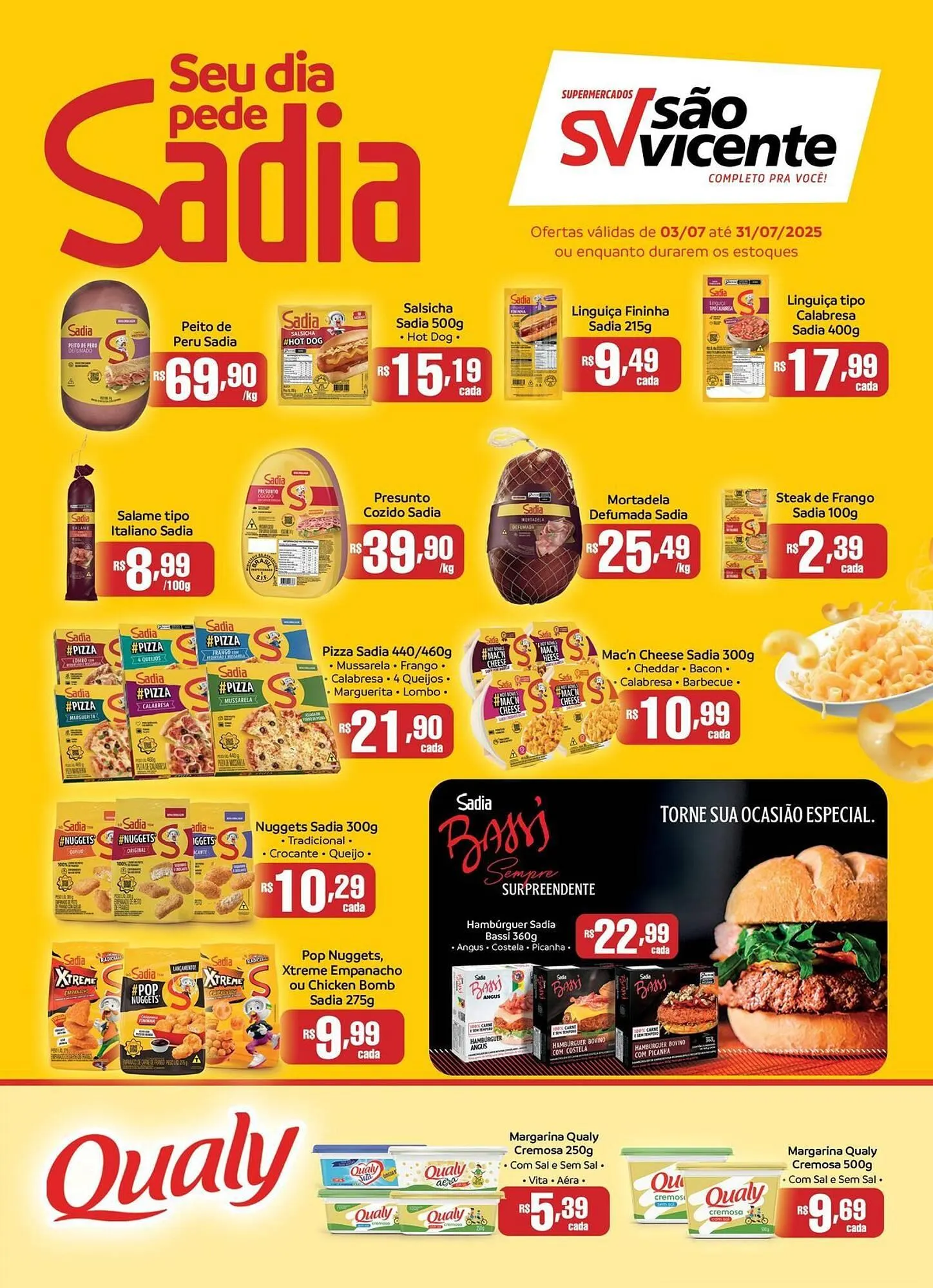 Encarte de Catálogo Supermercados São Vicente 3 de julho até 31 de julho 2025 - Pagina 1
