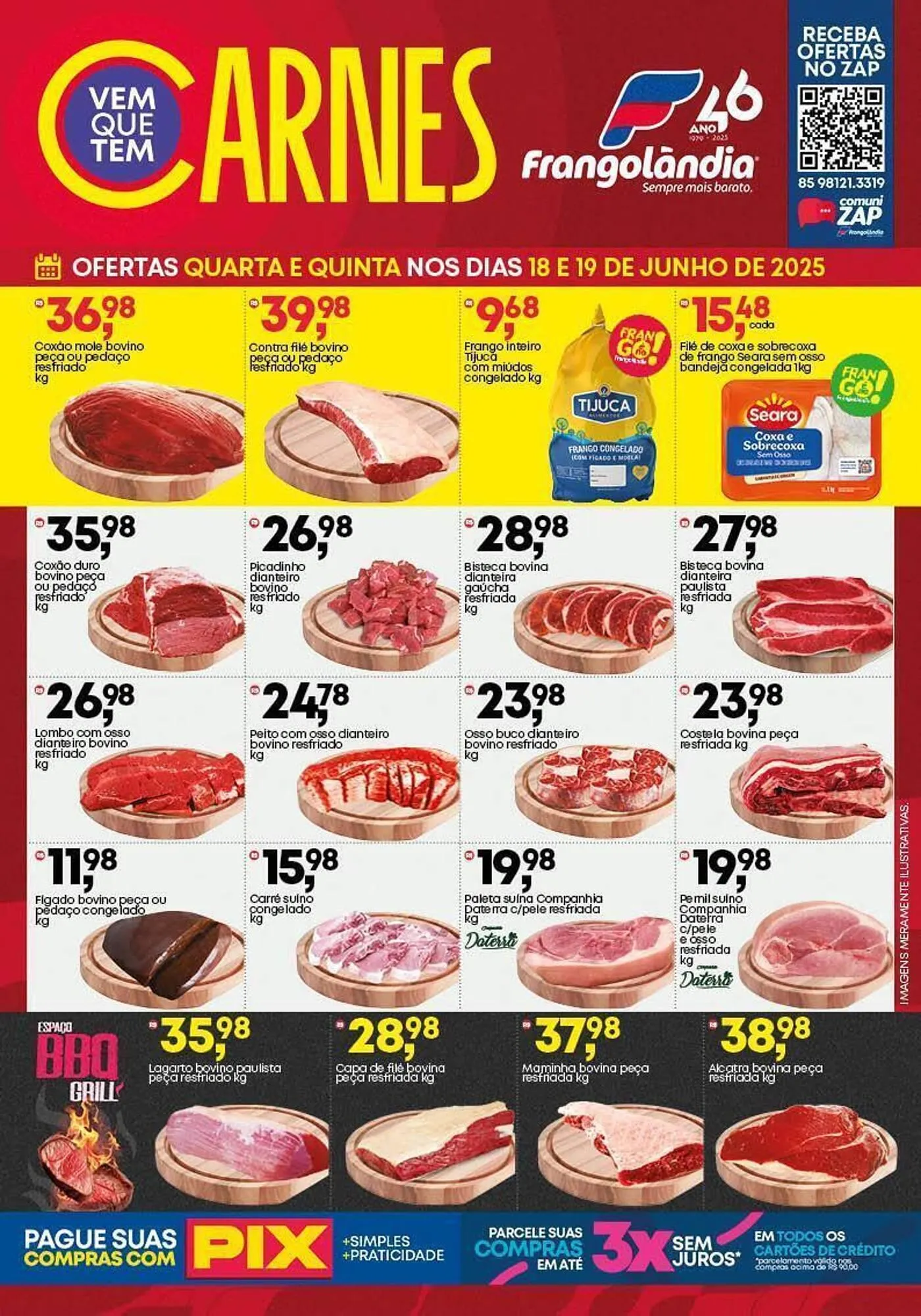 Encarte de Ofertas Frangolândia 17 de junho até 19 de junho 2025 - Pagina 1