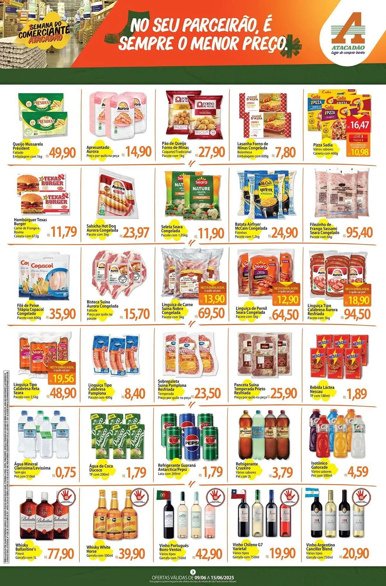 Encarte de Catálogo Atacadão 9 de junho até 15 de junho 2025 - Pagina 3